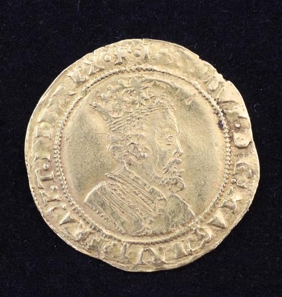 A James I gold Double Crown, 1612-13,